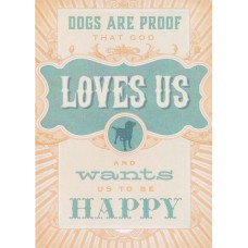 TREE FREE GREETING CARD DOGS LOVE US